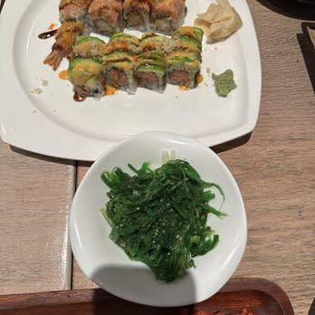 Shoshaku - Middle Neck Roll, Good Call and Seaweed Salad - Sushi Bars Near Me - Great Neck, New York