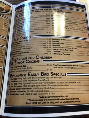 Menu photo 3 Dean's Family Restaurant Madison, OH
