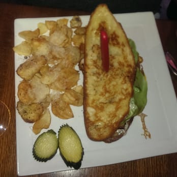 MAX's Wine Dive - Friend's fried chicken and egg sandwich. It was massive! The pic does it no justice. - Wine Bars Near Me - Houston, Texas MAX's Wine Dive - Friend's fried chicken and egg sandwich. It was massive! The pic does it no justice. - Wine Bars Near Me - Houston, Texas