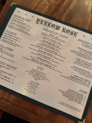 Menu photo 1 Yellow Rose New York, NY Menu photo 1 Yellow Rose New York, NY