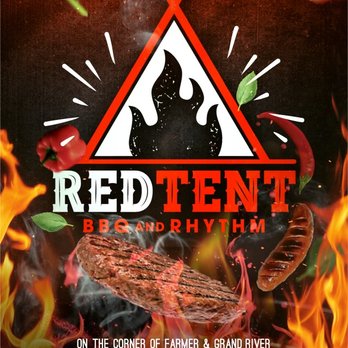 Red Tent Bbq And Rhythm - a grill with flames - Food Trucks Near Me Red Tent Bbq And Rhythm - a grill with flames - Food Trucks Near Me