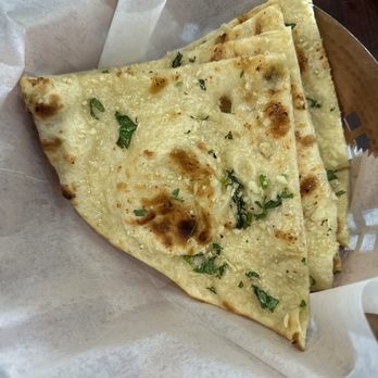 The Desi Accent - Garlic Naan - Indian Near Me - Lombard, Illinois