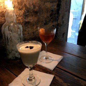 The Devil's Advocate - Mint/whisky cocktail and a smokey whisky cocktail - Wine Bars Near Me - Edinburgh, EDH