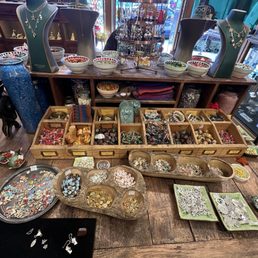 Variety of charms on display to choose from to personalize your necklace/bracelet! Variety of charms on display to choose from to personalize your necklace/bracelet!