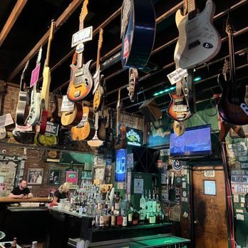 Rum Boogie Cafe - guitars hanging from the ceiling - Bars Near Me - Memphis, Tennessee