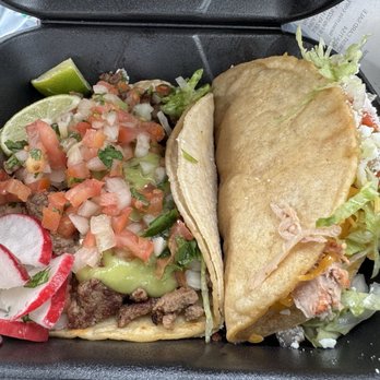 Checo's Taco Shop - Carne Asada Taco and Chicken Taco (crispy shell) - Tacos Near Me - Scottsdale, Arizona Checo's Taco Shop - Carne Asada Taco and Chicken Taco (crispy shell) - Tacos Near Me - Scottsdale, Arizona