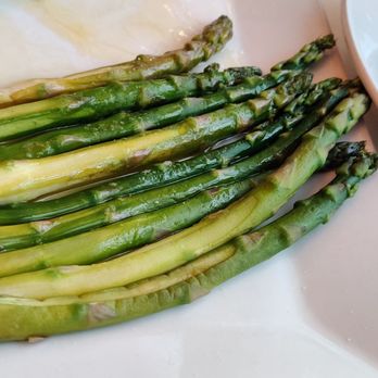 Limani - Basic asparagus, EVOO, stalks needed to be trimmed back more - Greek Near Me - Roslyn, New York Limani - Basic asparagus, EVOO, stalks needed to be trimmed back more - Greek Near Me - Roslyn, New York