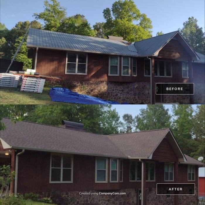 Slide of Frank's Roofing