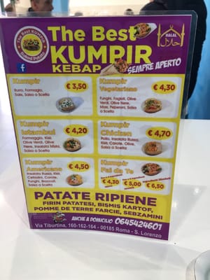 Menu photo 3 The Best Kumpir Rome, RM Menu photo 3 The Best Kumpir Rome, RM