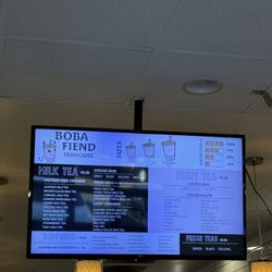 Boba Fiend Tea House - Menu