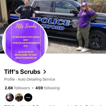 Tiffs Scrubs - Facebook add.... - Auto Detailing Near Me