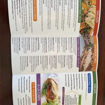 Foodies - a menu for a restaurant on a table - Cafes Near Me - Omaha, Nebraska