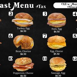 Salida Donuts - BREAKFAST MENU 12/11/25