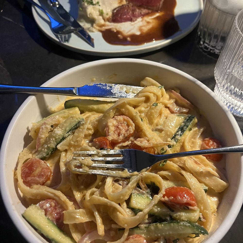fillet mignon and tagliatelle