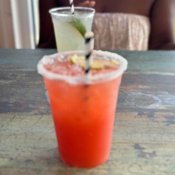 Hook’d Pier Bar & Grill - Strawberry marg - New American Near Me - Panama City Beach, Florida