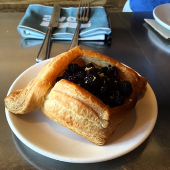 Avec - Chicago - Sunday Morning Pastry Vol Au Vent with orange cream cheese, black raspberry and lemon zest $7 - Mediterranean Near Me - Chicago, Illinois