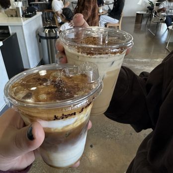 Holos Coffee - Short cream latte & Biscoff cookie butter latte - Coffee & Tea Near Me - Artesia, California Holos Coffee - Short cream latte & Biscoff cookie butter latte - Coffee & Tea Near Me - Artesia, California
