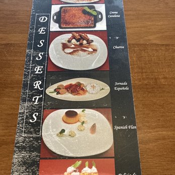 Mompou Tapas Bar & Restaurant - Dessert menu - Spanish Near Me - Newark, New Jersey