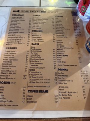Menu photo 1 Sugar Bakery Seattle, WA Menu photo 1 Sugar Bakery Seattle, WA
