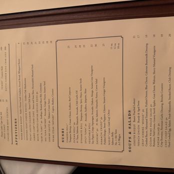 Ocean Prime - Menu - Seafood Near Me - Beverly Hills, California