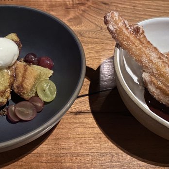 Redbird - Dine la OLIVE OIL CAKE and CHURROS Y CHOCOLATE - New American Near Me - Los Angeles, California Redbird - Dine la OLIVE OIL CAKE and CHURROS Y CHOCOLATE - New American Near Me - Los Angeles, California