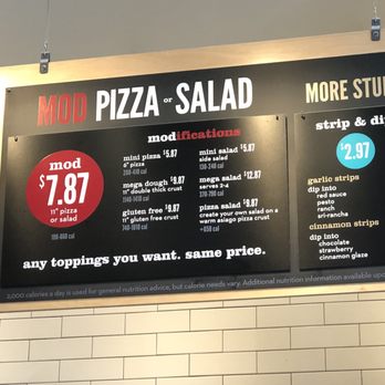 MOD Pizza - Menu - Fast Food Near Me - Schaumburg, Illinois