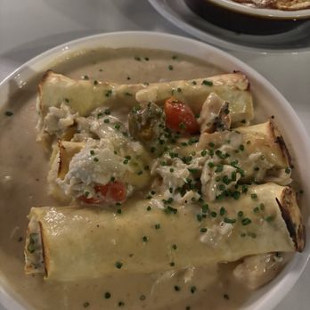 Frankos Prime - Seafood cannelloni - packed with fresh seafood but what's with the spiciness? - Steakhouses Near Me - Raleigh, North Carolina Frankos Prime - Seafood cannelloni - packed with fresh seafood but what's with the spiciness? - Steakhouses Near Me - Raleigh, North Carolina