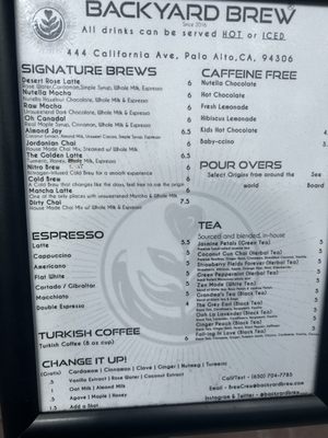 Menu photo 7 Backyard Brew Palo Alto, CA Menu photo 7 Backyard Brew Palo Alto, CA