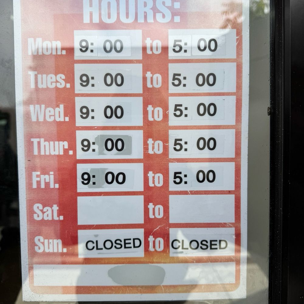 C&V Appliances - Current hours. CLOSED ON WEEKENDS! - Appliances Near Me - Hayward, California