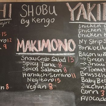 Shobu by Kengo - Menu - Sushi Bars Near Me - Toledo, Ohio Shobu by Kengo - Menu - Sushi Bars Near Me - Toledo, Ohio