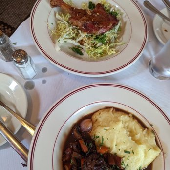 Le Diplomate - Duck Confit and Beef Bourguignon - Brasseries Near Me - Washington, DC, District of Columbia