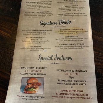 Hennessey's - Menu - Bars Near Me - Redondo Beach, California Hennessey's - Menu - Bars Near Me - Redondo Beach, California