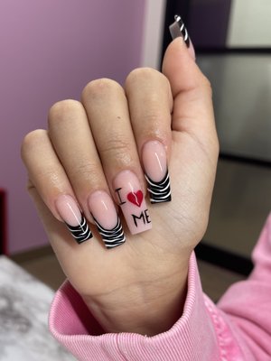 Acrylic fullset - Nails done by Tracy