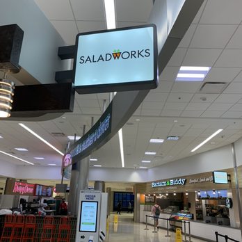 Saladworks - a sign in the middle of an airport - Salad Near Me - Atlanta, Georgia Saladworks - a sign in the middle of an airport - Salad Near Me - Atlanta, Georgia