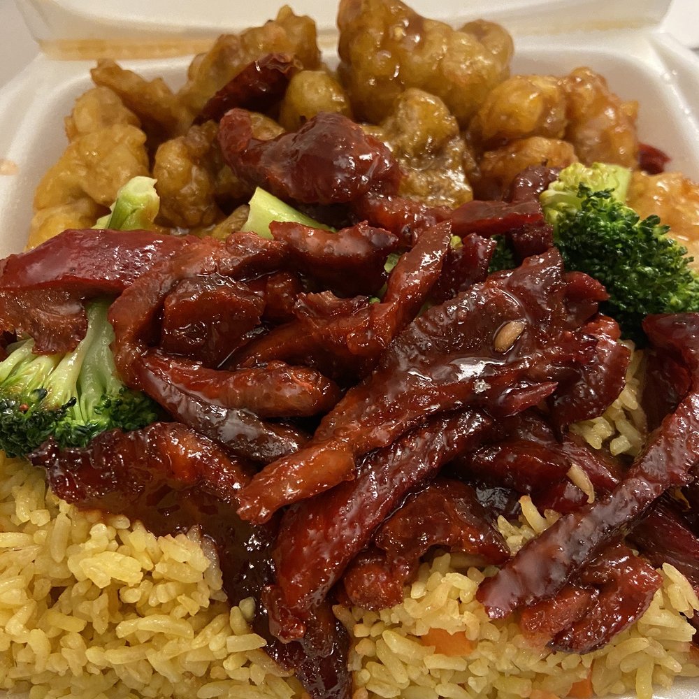 Chung Wah - General Gau's chicken special plate enough for 4. Value here. - Chinese Near Me - Dorchester, Massachusetts