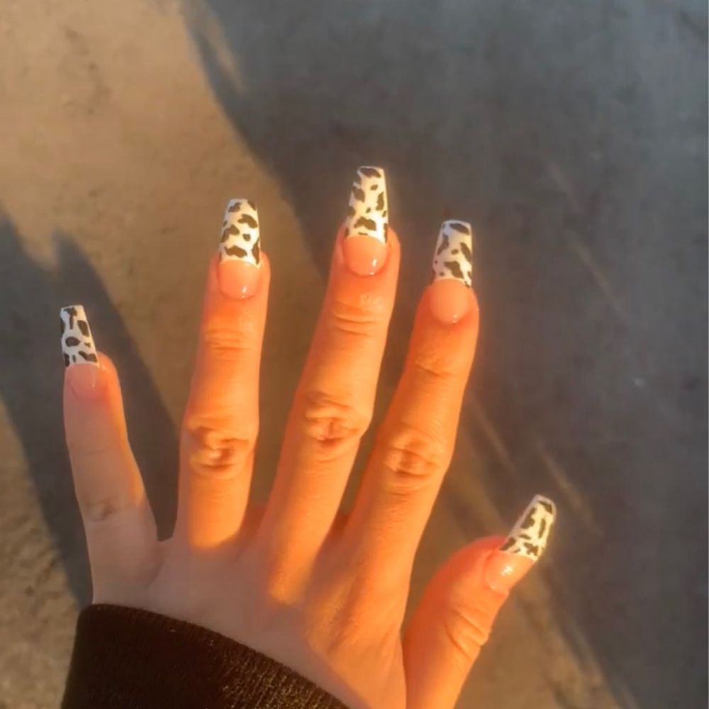 Nail'd It! Spa - loved the cow print nails! - Nail Salons Near Me - Stanton, California