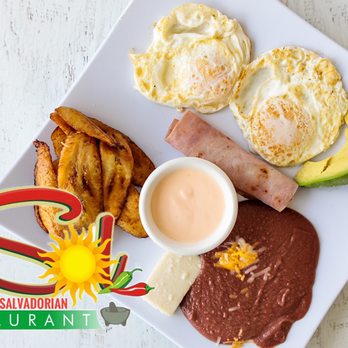 El Sol Restaurant - Desayuno especial! - Salvadoran Near Me - Houston, Texas