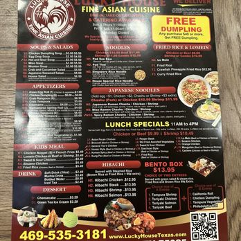 Lucky House - Asian Fusion Near Me - Plano, Texas