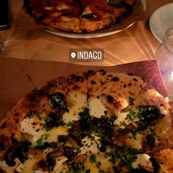 Indaco - mushroom pizza - Italian Near Me - Charleston, South Carolina