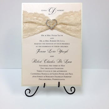 Word Center Printing - Cream Pocket Invitation. Blush Shimmer, Blush Lace & Heart Buckle. Accessories Layer in pocket on back. - Printing Services Near Me - Hamilton, New Jersey Word Center Printing - Cream Pocket Invitation. Blush Shimmer, Blush Lace & Heart Buckle. Accessories Layer in pocket on back. - Printing Services Near Me - Hamilton, New Jersey