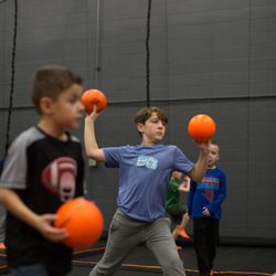 Sky Zone Trampoline Park - Join the fun in a dodgeball game, Friday-Sunday the games are usually full of competitors ready to start a game!