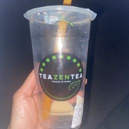 Brown sugar milk tea with cream