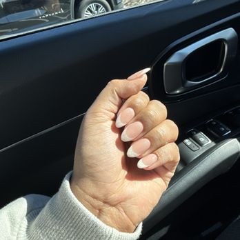 Nail Bar Lounge - Glittery french tip - Waxing Near Me - Beaufort, South Carolina Nail Bar Lounge - Glittery french tip - Waxing Near Me - Beaufort, South Carolina