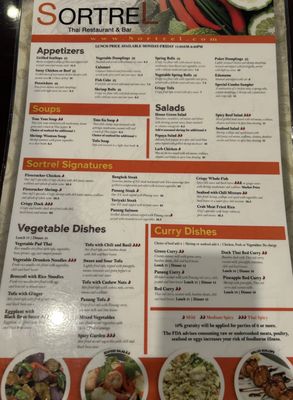 Menu photo 2 Sortrel Thai Sterling, VA Menu photo 2 Sortrel Thai Sterling, VA
