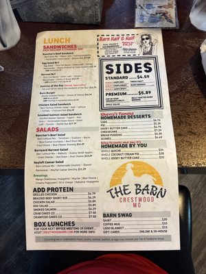Menu photo 1 The Barn St. Louis, MO
