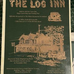 The Log Inn - Menu