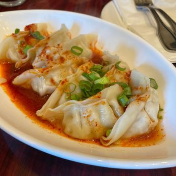 Umi Cafe - Spicy chicken dumplings - Bubble Tea Near Me - Issaquah, Washington