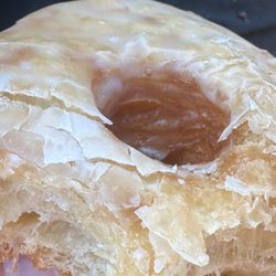 J-R Donuts - This is a picture of a real croissant donut, this is not the imitation Cronuts at JRs.