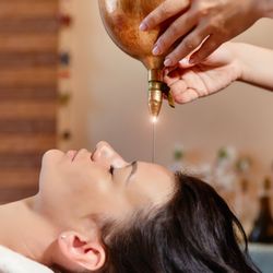 The Healing Gardens of Ayurveda - Shirodhara Therapy.
