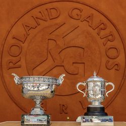 Roland Garros - Hello Paris! Is everyone ready for some tennis? The 2026 Championship trophies.